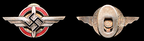 DLV, 3rd pattern, membership buttonhole badge